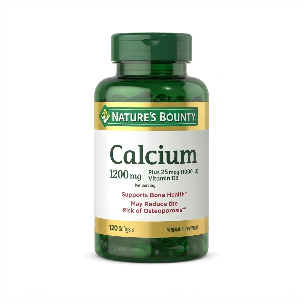Nature’s Bounty Calcium 1200mg + Vitamin D3 – 120 Softgels