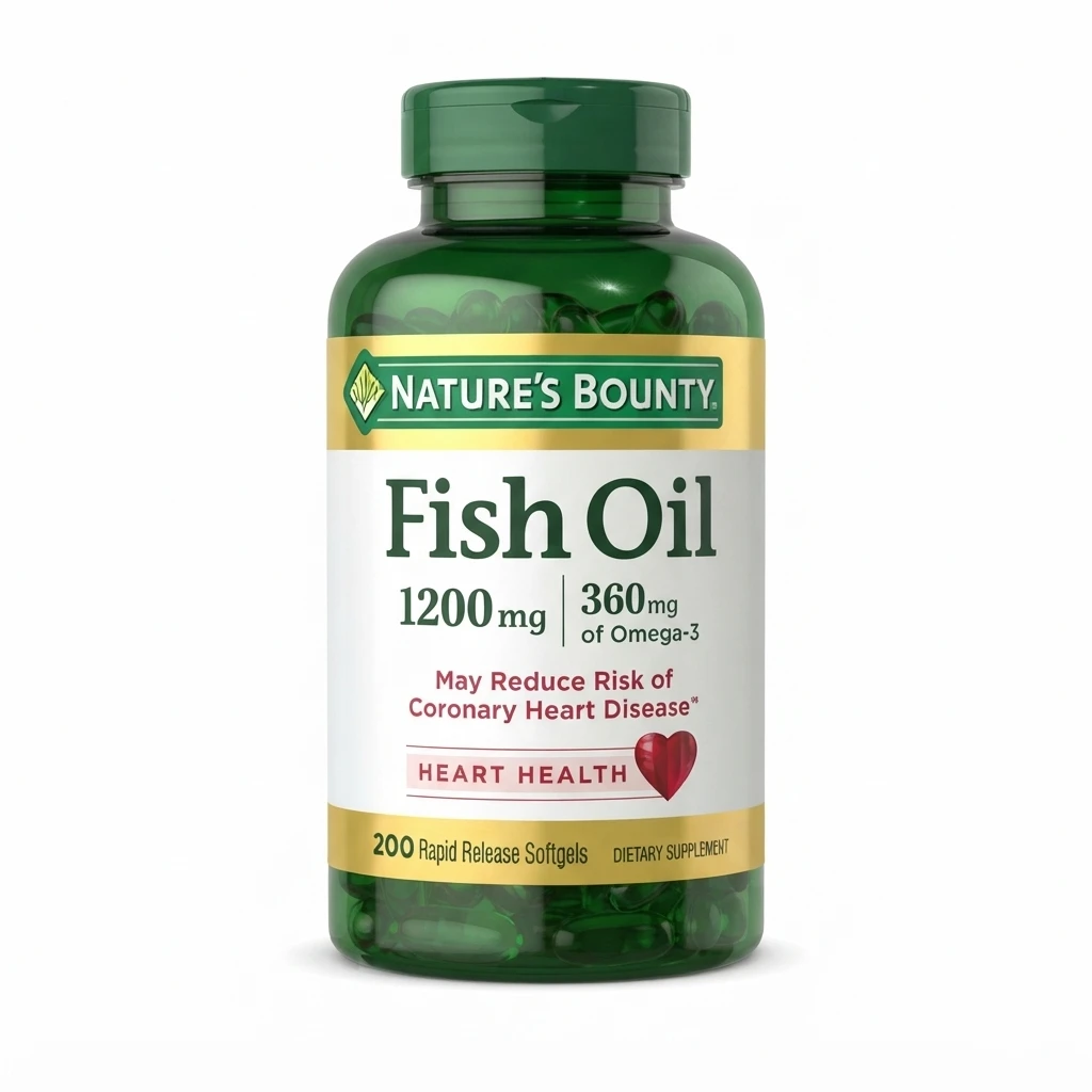 Nature’s Bounty Fish Oil 1200 mg With Omega-3 – 200 Softgels