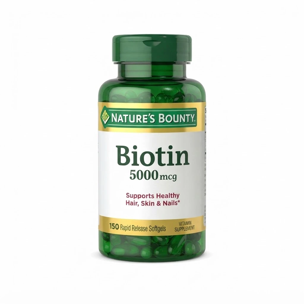 Nature’s Bounty Biotin 5000 mcg Rapid Release – 150 Softgels