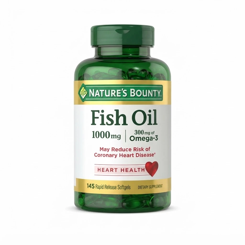 Nature’s Bounty Fish Oil 1000 mg With Omega 3 – 145 Softgels