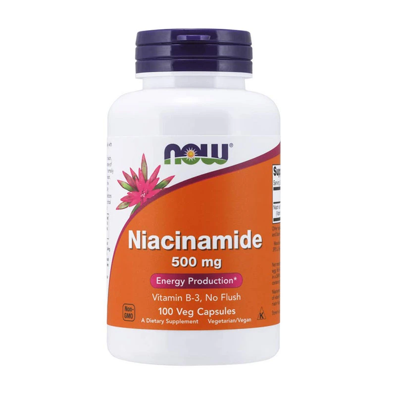 NOW Niacinamide 500mg – 100 Capsules