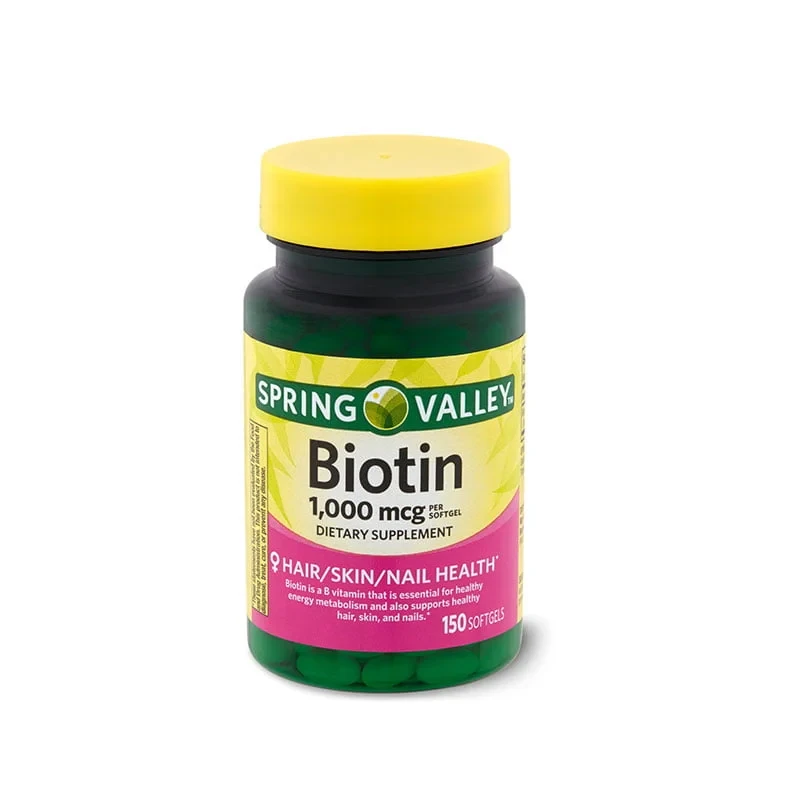 Spring Valley Biotin 1000mcg – 150 Softgels