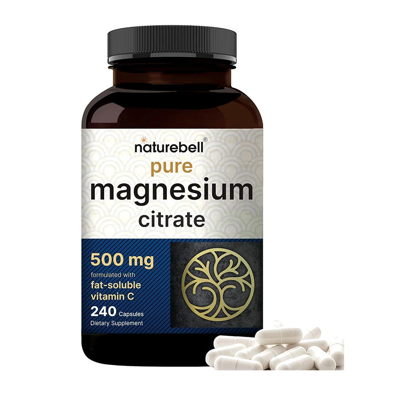 NatureBell Pure Magnesium Citrate 500mg – 240 Capsule