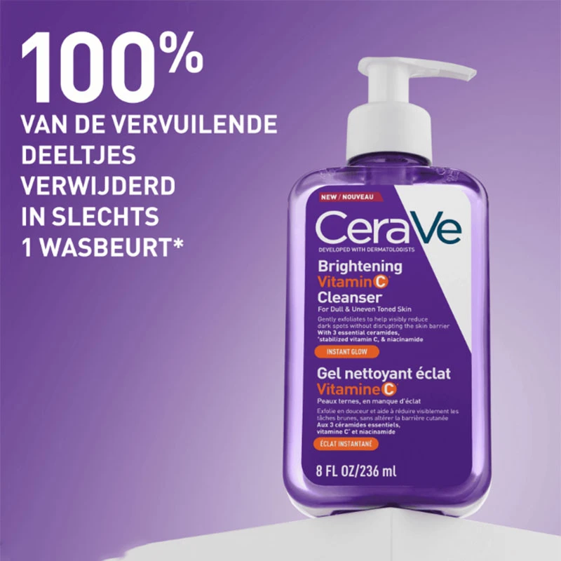 CeraVe Brightening Vitamin C Cleanser – 236ml