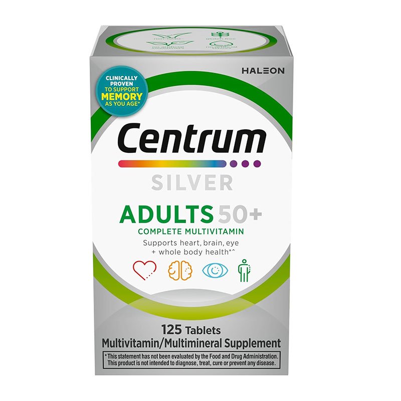 Centrum Silver Multivitamin for Adults 50 Plus – 125 Tablets