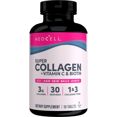 NeoCell – Super Collagen (Types 1 & 3) + Vitamin C And Biotin Tablets 90 Ct