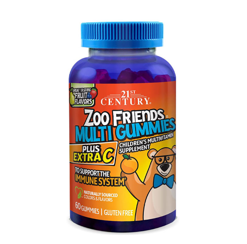 21st Century Zoo Friends Multi – 60 Gummies