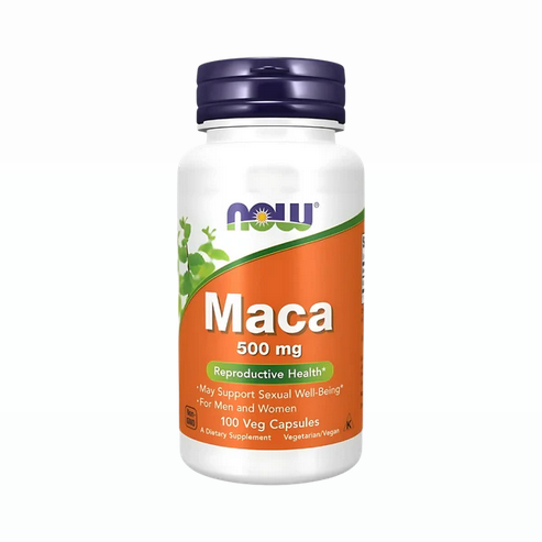 NOW Maca 500 mg 100 Vegetarian Capsules